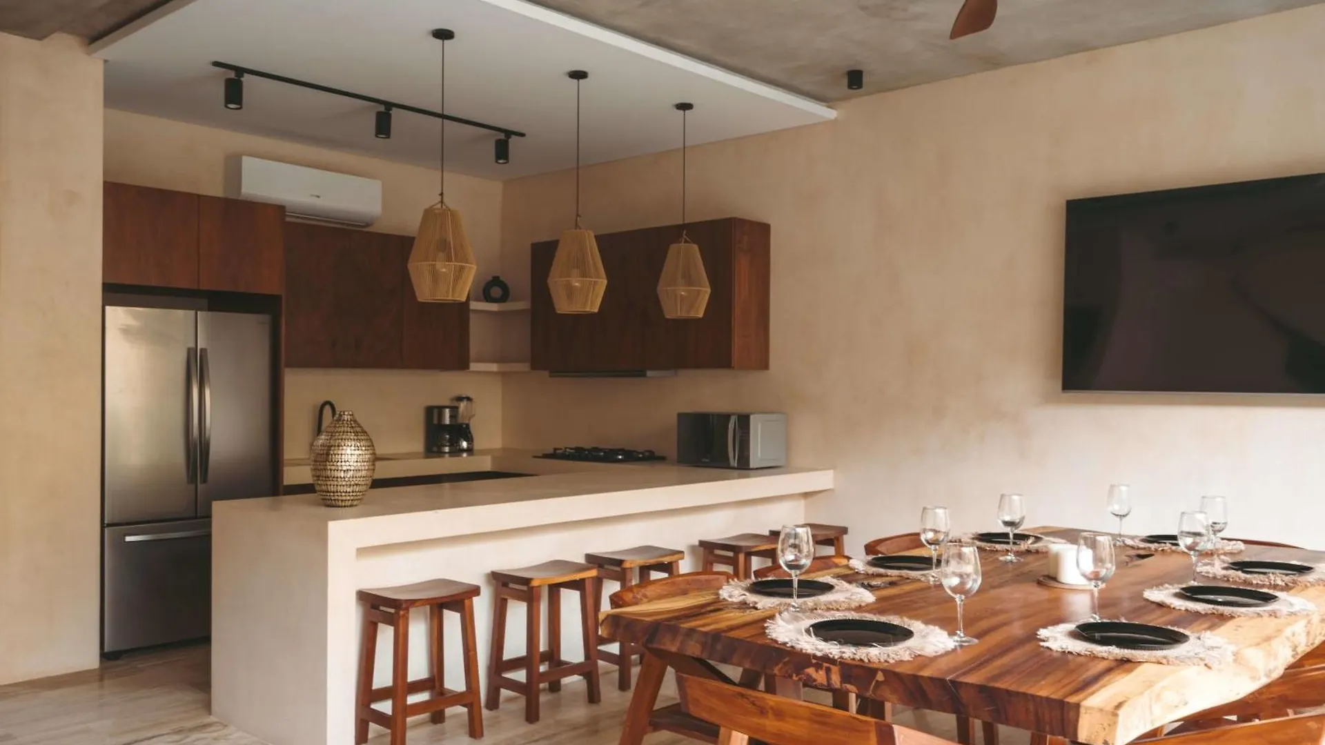 Modern 5Br Villa Soul Box, Chic Stay In Tulum Tatil Evi